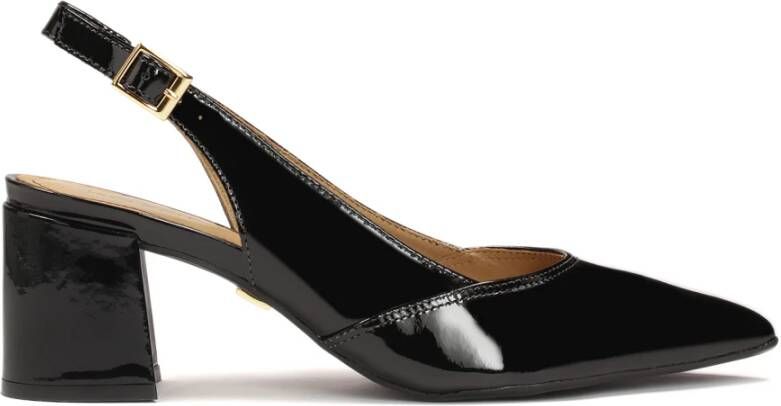 Kazar Gelakte pumps met blootgestelde hakken Black Dames