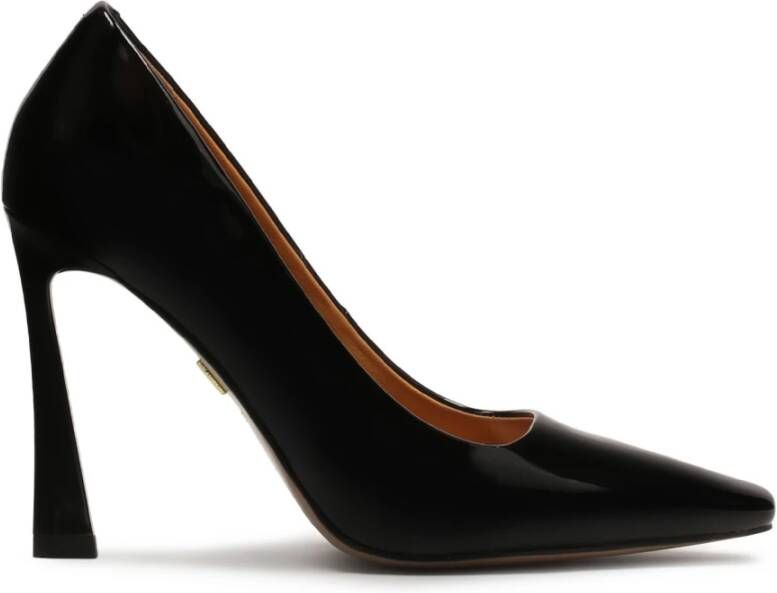 Kazar Gelakte pumps met een ongebruikelijke hak Black Dames