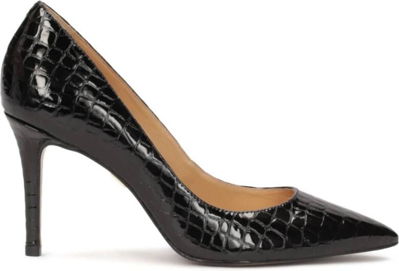 Kazar Gelakte pumps met reliëfprint Black Dames