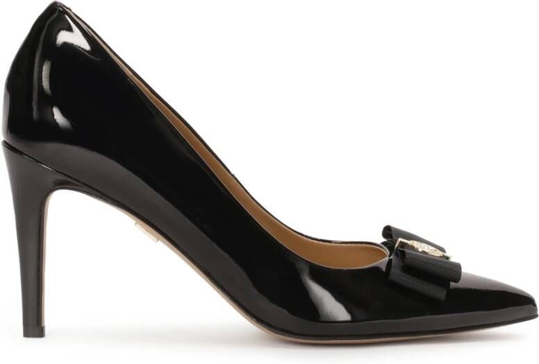 Kazar Gelakte pumps met strik Black Dames