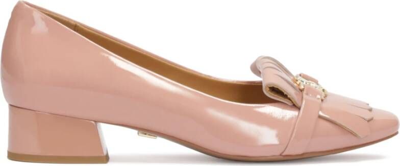 Kazar Gelakte pumps met versiering aan de voorkant Pink Dames