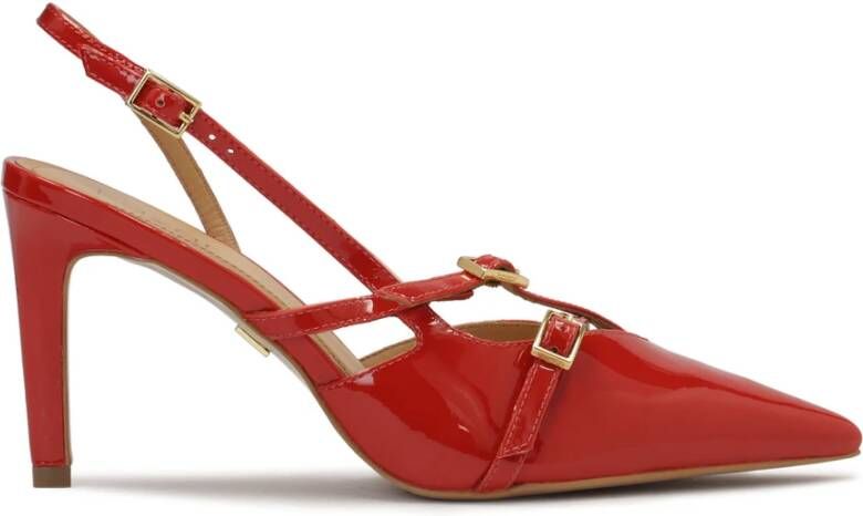 Kazar Gelakte rode slingback pumps Red Dames