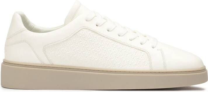 Kazar Gestempeld leren vetersneakers White Heren