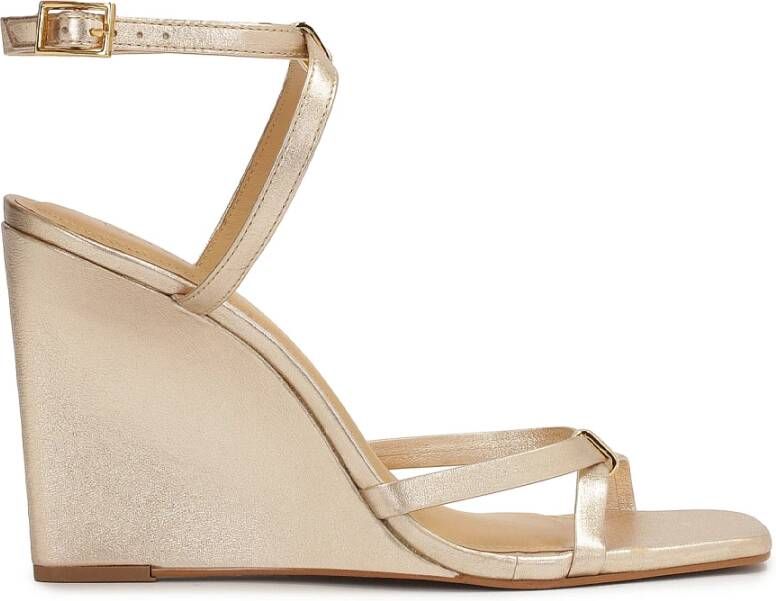 Kazar Gouden Anker Plateau Sandalen Yellow Dames