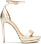 Kazar Gouden platform sandalen Yellow Dames - Thumbnail 1