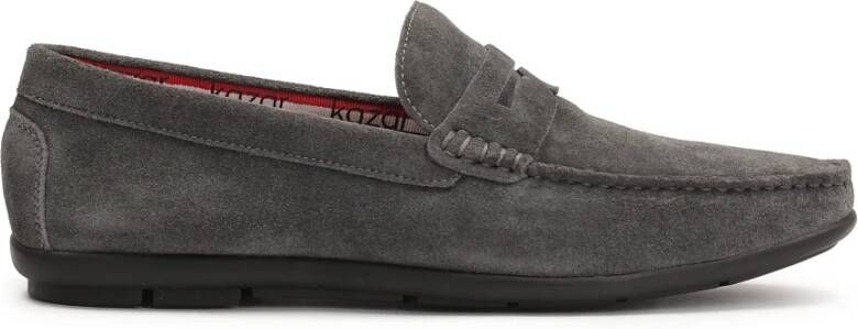 Kazar Grijze suède leren mocassins voor heren Gray Heren