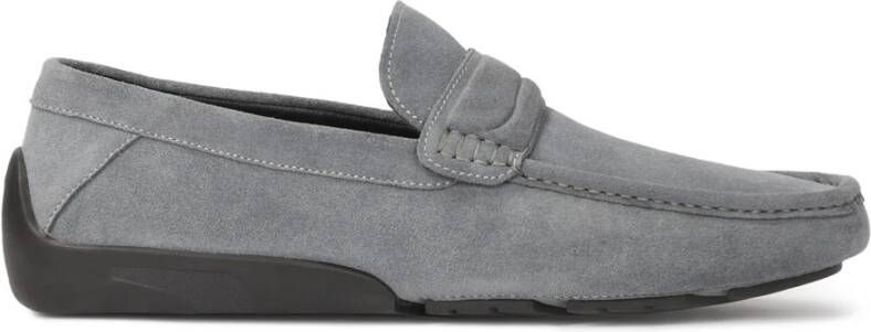 Kazar Grijze suède mocassins Gray Heren