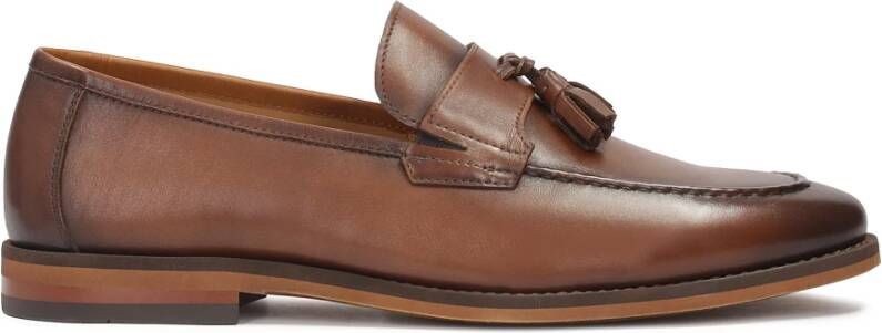 Kazar Heren casual leren loafers Brown Heren