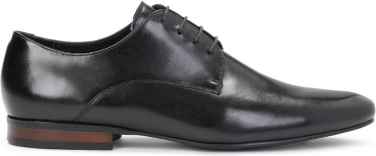 Kazar Heren klassieke zwarte echte leren derby schoenen Black Heren