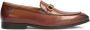 Kazar Heren leren loafers met een metalen decoratie Brown Heren - Thumbnail 1