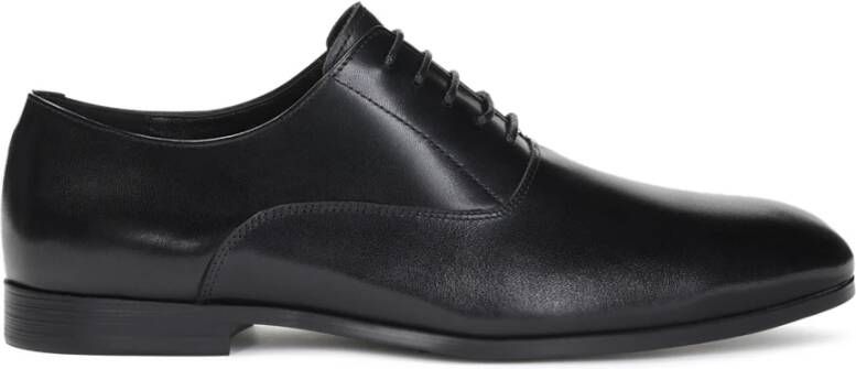 Kazar Heren leren Oxfords met gesloten vampen Black Heren