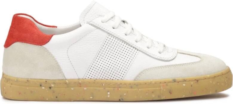 Kazar Heren sneakers van gecombineerde materialen White Heren