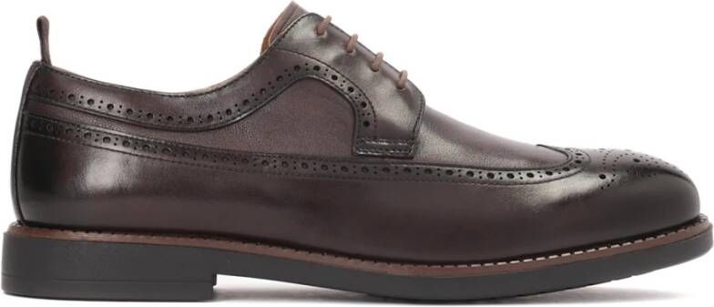 Kazar Heren vrijetijdsschoenen van leer met brogue decoratie Brown Heren