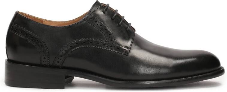 Kazar Heren zwarte leren derby schoenen Black Heren