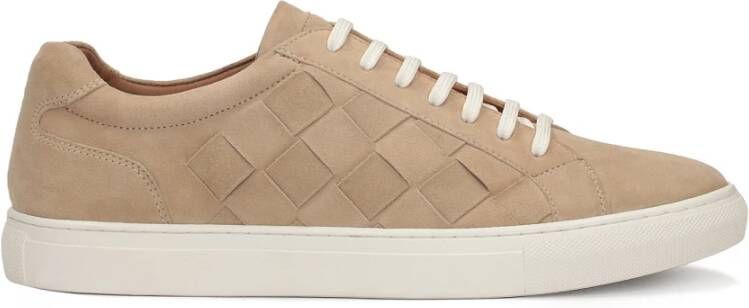 Kazar Herenschoenen met veters en gevlochten leer Beige Heren