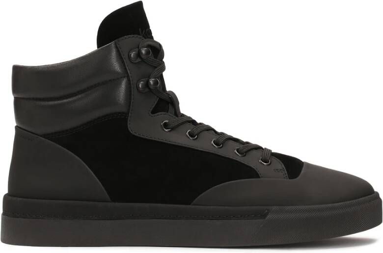 Kazar Hoge sneakers in drie verschillende materialen Black Heren