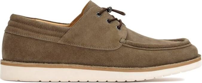 Kazar Khaki derby schoenen voor heren in zeilstijl Green Heren