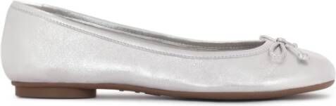 Kazar Klassieke ballerina's met ronde neus in zilverkleur Gray Dames