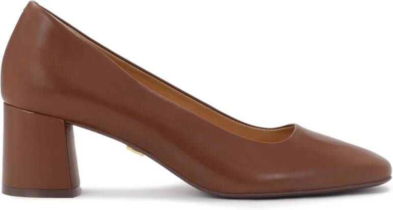 Kazar Klassieke bruine pumps met vierkante neus Brown Dames