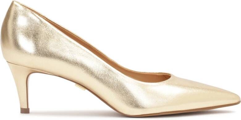 Kazar Klassieke gouden pumps met lage hak Yellow Dames