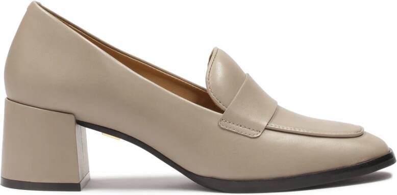 Kazar Klassieke leren pumps in taupe kleur Beige Dames