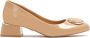 Kazar Klassieke pumps met lage hak en decoratie aan de voorkant Beige Dames - Thumbnail 2