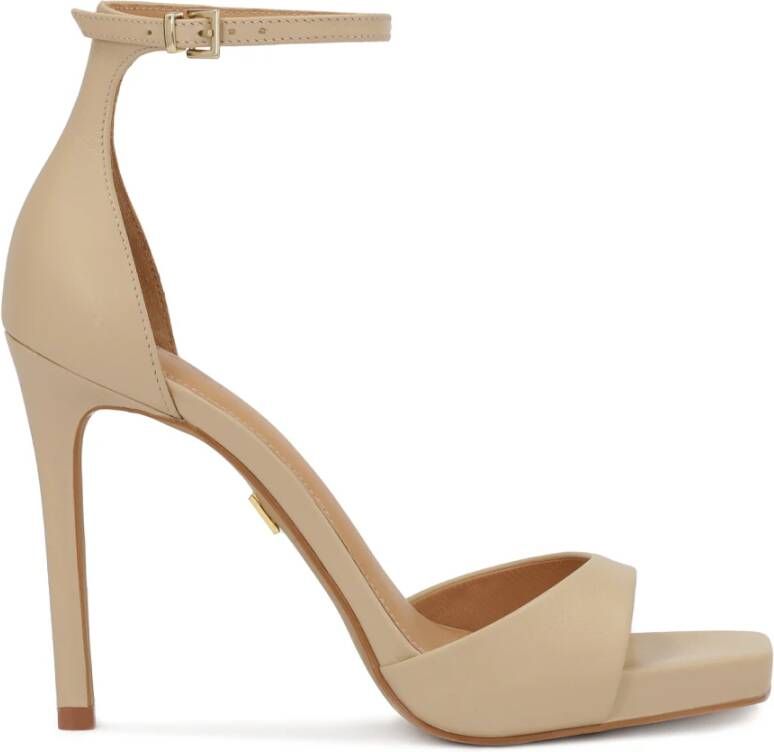 Kazar Klassieke stiletto sandalen met een bedekte hak Beige Dames