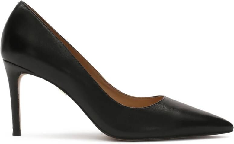 Kazar Klassieke zwarte natuurlederen stiletto's Black Dames