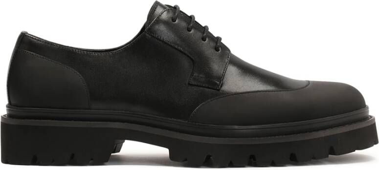 Kazar Klassieke zwarte suède heren derby schoenen Black Heren