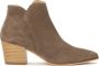 Kazar Lage cowboy laarzen in suède Beige Dames - Thumbnail 2