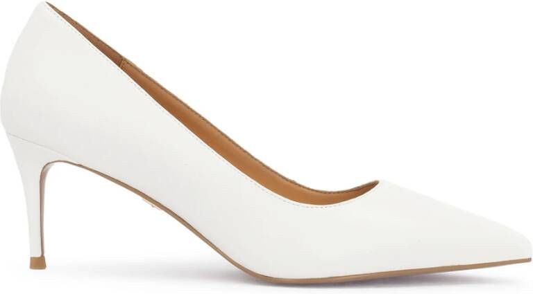 Kazar Lage leren pumps White Dames