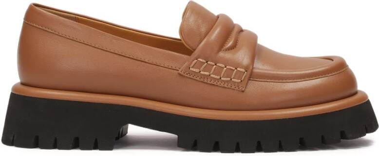 Kazar Leren Plateau Schoenen Brown Dames