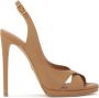 Kazar Leren sandalen met hakband Brown Dames - Thumbnail 1