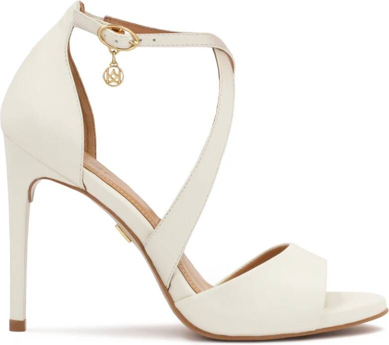 Kazar Leren sandalen op een hak Beige Dames