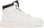 Kazar Leren sneakers voor heren met enkelhoog bovendeel White Heren - Thumbnail 1