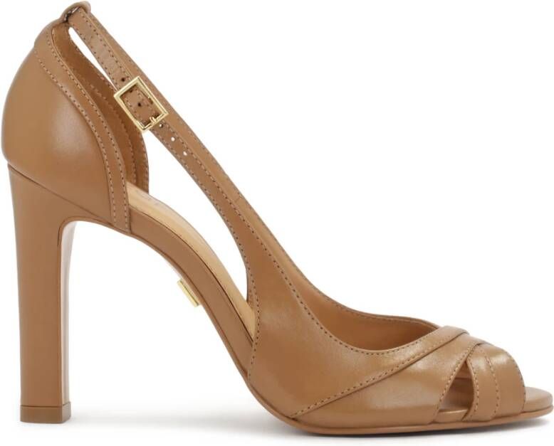 Kazar Lichtbruine halfopen pumps Brown Dames