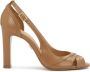 Kazar Lichtbruine halfopen pumps Brown Dames - Thumbnail 1