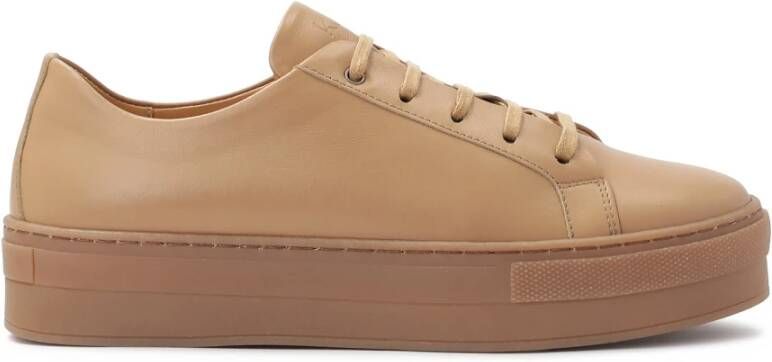 Kazar Lichtbruine sneakers op een dikke zool Brown Dames