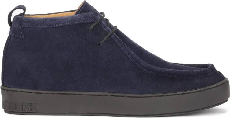 Kazar Marineblauwe suède chukka sneakers Blue Heren