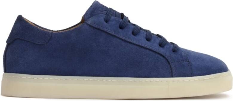 Kazar Marineblauwe suède leren sneakers Blue Heren