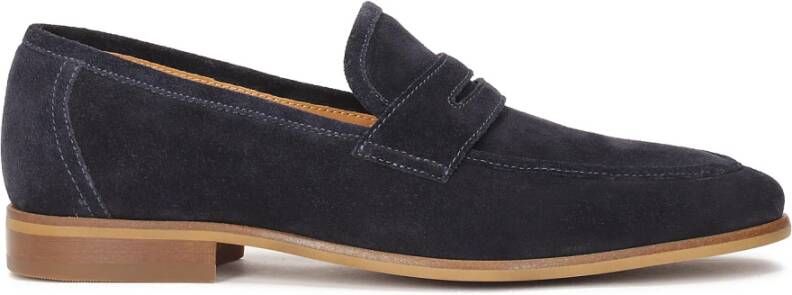 Kazar Marineblauwe suède loafers Blue Heren