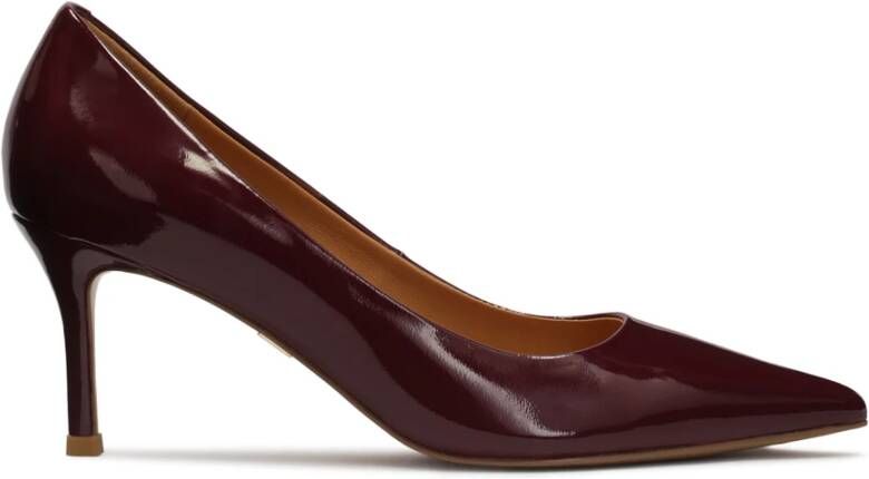 Kazar Maroon gelakte pumps Brown Dames