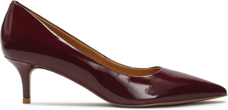 Kazar Maroon lage pumps in lakleer Brown Dames