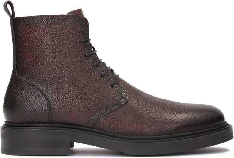 Kazar Maroon veterschoenen erwt lederen laarzen Brown Heren