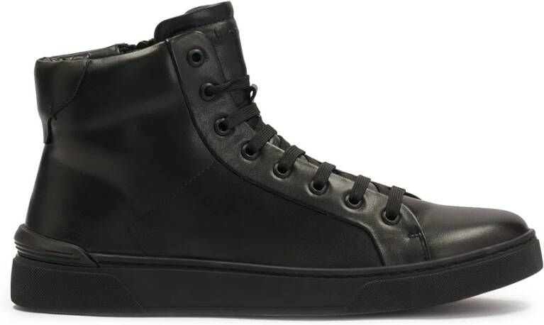 Kazar Minimalistische herensneakers in zwarte kleur Black Heren