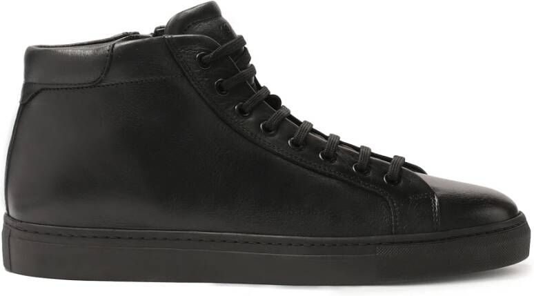 Kazar Minimalistische herensneakers met enkelbovenwerk Black Heren