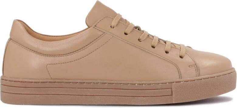 Kazar Minimalistische lichtbruine sneakers Brown Dames