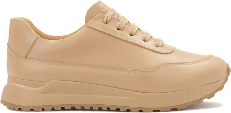 Kazar Minimalistische sneakers in beige kleur Beige Dames