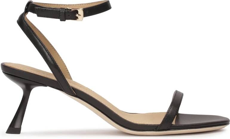 Kazar Minimalistische Zwarte Sandalen met Hak Black Dames