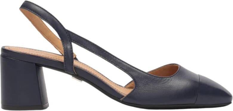 Kazar Navy Blauwe Cut-Out Pumps Blue Dames